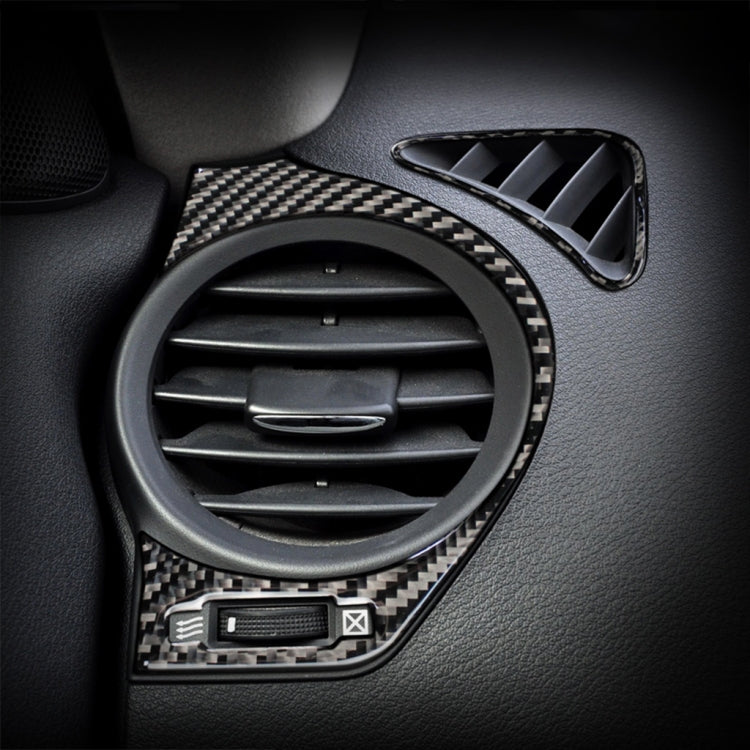 Adesivo decorativo per uscita aria grande sinistra e destra in fibra di carbonio per auto per Lexus IS250 300 350C 2006-2012, guida a destra, Big Left and Right Air Outlet, Right Drive