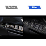 Adesivo decorativo per ascensore in vetro per finestrini in fibra di carbonio per auto per Lexus IS250 300 350C 2006-2012, guida a destra, Window Glass Lift, Right Drive