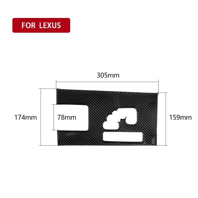 Adesivo decorativo per ingranaggi in fibra di carbonio per auto B per Lexus IS250 300 350C 2006-2012, guida a destra, Gears B, Right Drive