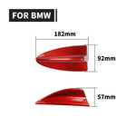 Copertura decorativa per antenna in fibra di carbonio per auto per BMW E90, stile C, For BMW E90, C Style