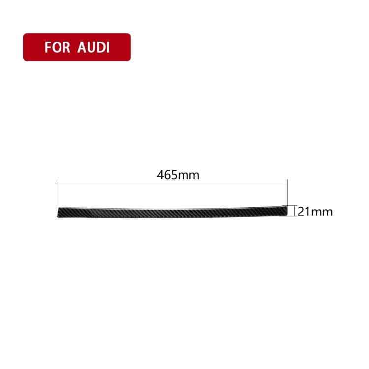 Striscia decorativa per sedile passeggero in fibra di carbonio per auto per Audi A6 S6 C7 A7 S7 4G8 2012-2018, guida a destra e a sinistra universale, Passenger Seat