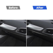 Striscia decorativa per sedile passeggero in fibra di carbonio per auto per Audi A6 S6 C7 A7 S7 4G8 2012-2018, guida a destra e a sinistra universale, Passenger Seat