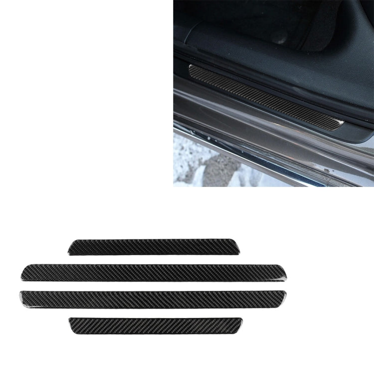Adesivo decorativo per soglia in fibra di carbonio per auto per Audi A6 S6 C7 A7 S7 4G8 2012-2018, guida a destra e a sinistra universale, Threshold