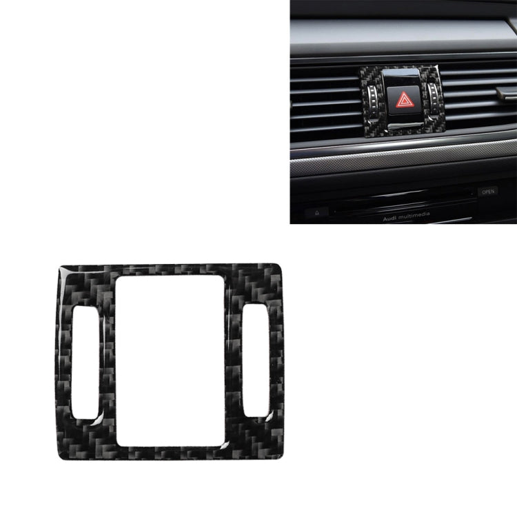 Adesivo decorativo per spia luminosa in fibra di carbonio per auto per Audi A6 S6 C7 A7 S7 4G8 2012-2018, guida a destra e a sinistra universale, Warning Light