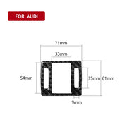 Adesivo decorativo per spia luminosa in fibra di carbonio per auto per Audi A6 S6 C7 A7 S7 4G8 2012-2018, guida a destra e a sinistra universale, Warning Light
