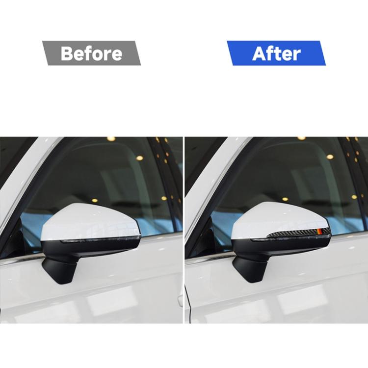 Striscia anticollisione per specchietto retrovisore in fibra di carbonio per auto per Audi A6 S6 C7 A7 S7 4G8 2012-2018, guida a destra e a sinistra universale, Rearview Mirror