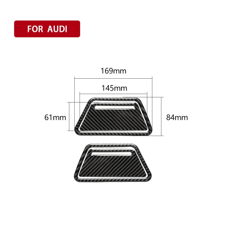 Adesivo decorativo per pannello posacenere in fibra di carbonio per auto per Audi A6 S6 C7 A7 S7 4G8 2012-2018, guida a destra e a sinistra universale, Ashtray Panel