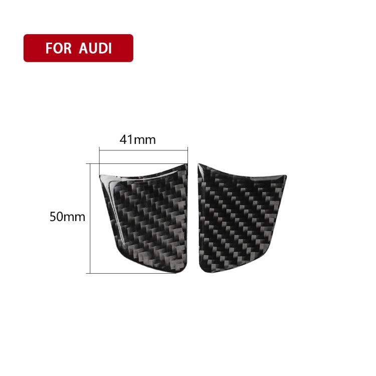 Adesivo decorativo per pulsante volante in fibra di carbonio per auto per Audi A6 S6 C7 A7 S7 4G8 2012-2018, guida a destra e a sinistra universale, Steering Wheel Button