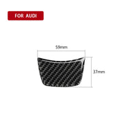Adesivo decorativo per volante in fibra di carbonio per auto per Audi A6 S6 C7 A7 S7 4G8 2012-2018, guida a destra e a sinistra universale, Steering Wheel