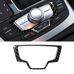 Adesivo decorativo per pannello multimediale in fibra di carbonio per auto per Audi A6 S6 C7 A7 S7 4G8 2012-2018, guida a destra e a sinistra universale, Multimedia Panel