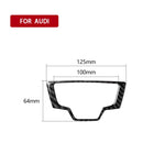 Adesivo decorativo per pannello multimediale in fibra di carbonio per auto per Audi A6 S6 C7 A7 S7 4G8 2012-2018, guida a destra e a sinistra universale, Multimedia Panel