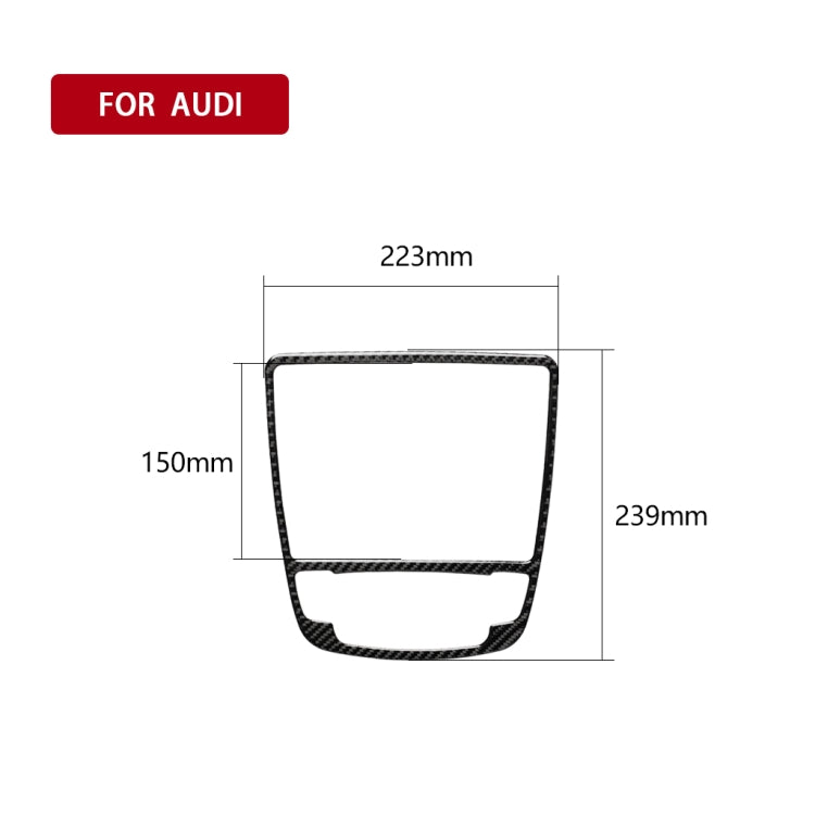 Adesivo decorativo per pannello cambio in fibra di carbonio per auto per Audi A6 S6 C7 A7 S7 4G8 2012-2018, guida a destra e a sinistra universale, Gear Shift