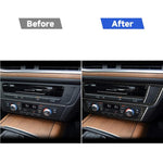 Adesivo decorativo per pannello CD per aria condizionata in fibra di carbonio per auto per Audi A6 S6 C7 A7 S7 4G8 2012-2018, guida a destra, Air Conditioning CD Panel, Right Drive