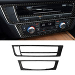 Adesivo decorativo per pannello CD per aria condizionata in fibra di carbonio per auto per Audi A6 S6 C7 A7 S7 4G8 2012-2018, guida a sinistra, Air Conditioning CD Panel, Left Drive