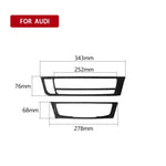 Adesivo decorativo per pannello CD per aria condizionata in fibra di carbonio per auto per Audi A6 S6 C7 A7 S7 4G8 2012-2018, guida a sinistra, Air Conditioning CD Panel, Left Drive