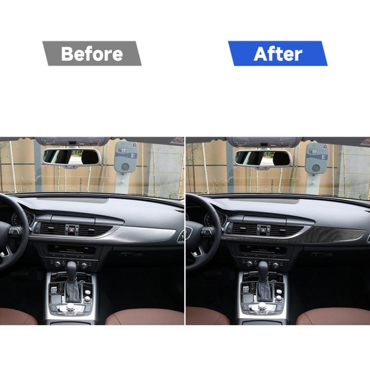Striscia decorativa per cruscotto auto in fibra di carbonio per Audi A6 S6 C7 A7 S7 4G8 2012-2018, guida a sinistra, Dashboard, Left Drive