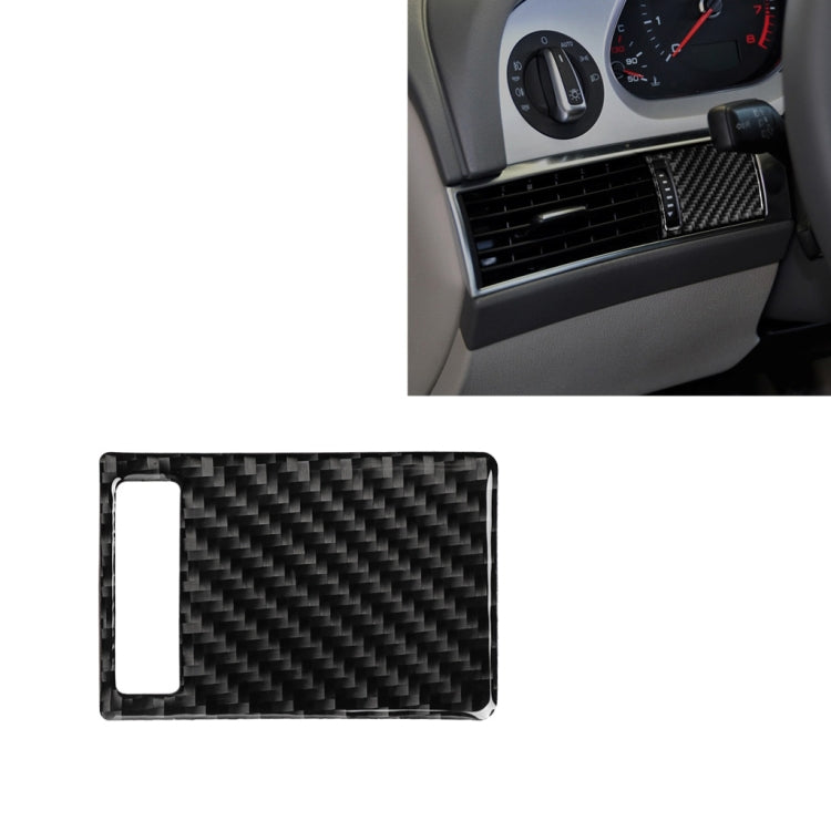 Adesivo decorativo per pannello di regolazione della presa d'aria in fibra di carbonio per auto per Audi A6 2005-2011, guida a sinistra, Air Outlet Adjustment Panel, Left Drive