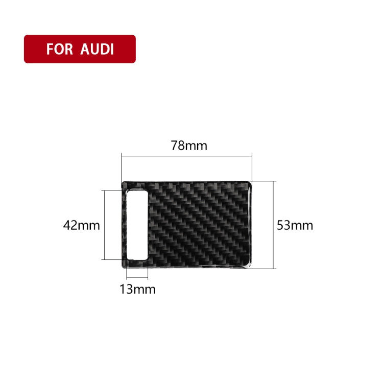 Adesivo decorativo per pannello di regolazione della presa d'aria in fibra di carbonio per auto per Audi A6 2005-2011, guida a sinistra, Air Outlet Adjustment Panel, Left Drive
