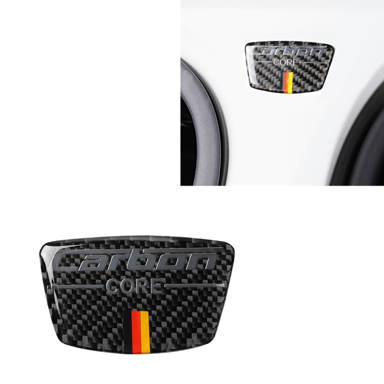 Adesivo decorativo per porta a colori con bandiera tedesca in fibra di carbonio per auto per Audi A6 2005-2011, guida a destra e a sinistra universale, German Goalpost