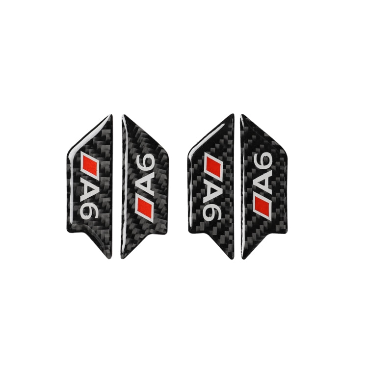 Adesivo antigraffio per portiera in fibra di carbonio per auto per Audi A6 2005-2011, guida a destra e a sinistra universale, Door Bowl