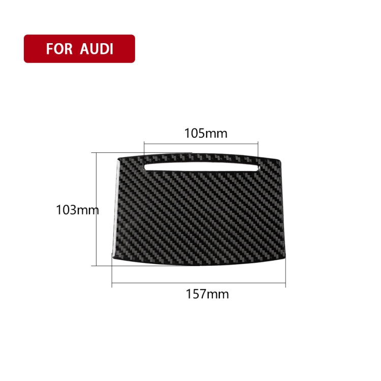 Adesivo decorativo per coperchio della tazza dell'acqua in fibra di carbonio per auto per Audi A6 2005-2011, guida a destra e a sinistra universale, Water Cup Cover