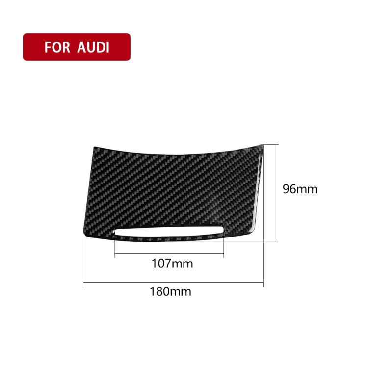 Adesivo decorativo per copertura portaoggetti per auto in fibra di carbonio per Audi A6 2005-2011, guida a destra, Storage Cover, Right Drive