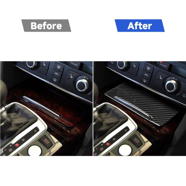 Adesivo decorativo per copertura portaoggetti per auto in fibra di carbonio per Audi A6 2005-2011, guida a destra, Storage Cover, Right Drive