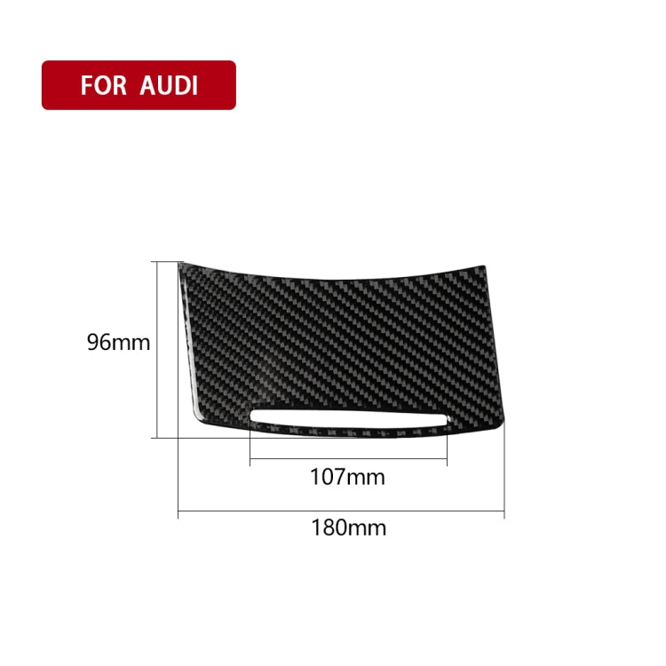 Adesivo decorativo per copertura portaoggetti per auto in fibra di carbonio per Audi A6 2005-2011, guida a sinistra, Storage Cover, Left Drive