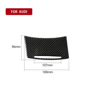 Adesivo decorativo per copertura portaoggetti per auto in fibra di carbonio per Audi A6 2005-2011, guida a sinistra, Storage Cover, Left Drive