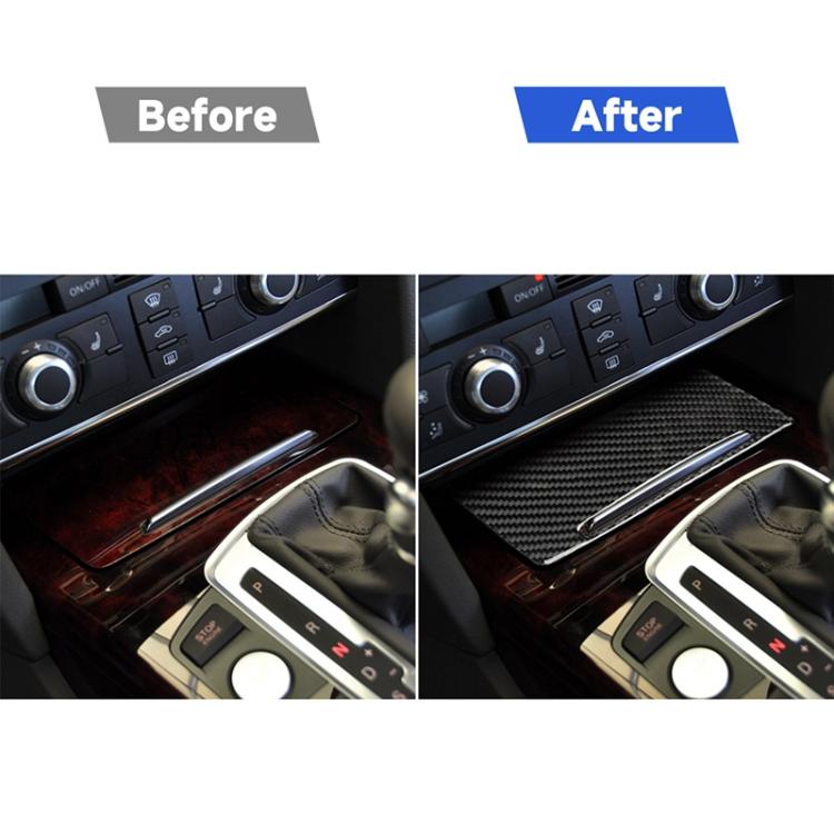 Adesivo decorativo per copertura portaoggetti per auto in fibra di carbonio per Audi A6 2005-2011, guida a sinistra, Storage Cover, Left Drive