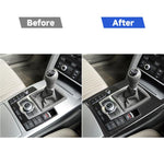 Posizione del cambio per auto in fibra di carbonio + adesivo decorativo per pannello laterale per Audi A6 2005-2011, guida a destra, configurazione alta, Gear Shift Position Right Drive, High Configuration