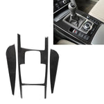Posizione del cambio per auto in fibra di carbonio + adesivo decorativo per pannello laterale per Audi A6 2005-2011, guida a sinistra, configurazione alta, Gear Shift Position Left Drive, High Configuration