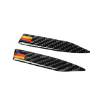Adesivo anticollisione per specchietto retrovisore con motivo bandiera tedesca in fibra di carbonio per auto per Audi TT, guida a destra e a sinistra universale, A Style, Rearview Mirror Anti-collision A