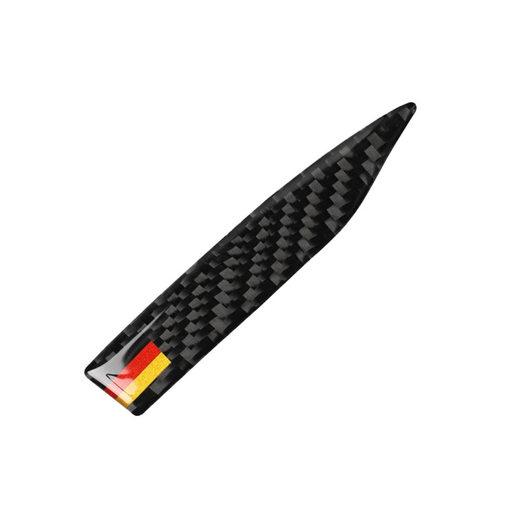 Adesivo anticollisione per specchietto retrovisore con motivo bandiera tedesca in fibra di carbonio per auto per Audi TT, guida a destra e a sinistra universale, A Style, Rearview Mirror Anti-collision A