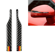 Adesivo anticollisione per specchietto retrovisore con motivo bandiera tedesca in fibra di carbonio per auto per Audi TT, guida a destra e a sinistra universale, stile B, Rearview Mirror Anti-collision B