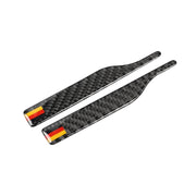 Adesivo anticollisione per specchietto retrovisore con motivo bandiera tedesca in fibra di carbonio per auto per Audi TT, guida a destra e a sinistra universale, stile B, Rearview Mirror Anti-collision B
