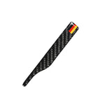 Adesivo anticollisione per specchietto retrovisore con motivo bandiera tedesca in fibra di carbonio per auto per Audi TT, guida a destra e a sinistra universale, stile B, Rearview Mirror Anti-collision B