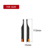 Adesivo anticollisione per specchietto retrovisore con motivo bandiera tedesca in fibra di carbonio per auto per Audi TT, guida a destra e a sinistra universale, stile B, Rearview Mirror Anti-collision B