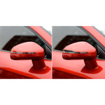 Adesivo anticollisione per specchietto retrovisore con motivo bandiera tedesca in fibra di carbonio per auto per Audi TT, guida a destra e a sinistra universale, stile B, Rearview Mirror Anti-collision B