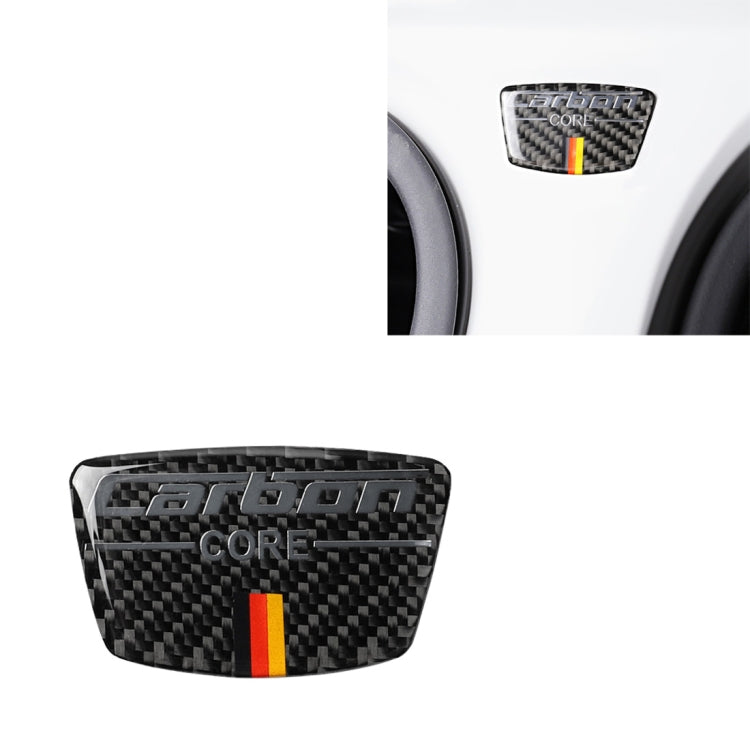 Adesivo decorativo per stipite con motivo bandiera tedesca in fibra di carbonio per auto per Audi TT, guida a destra e a sinistra universale, Doorpost German Color