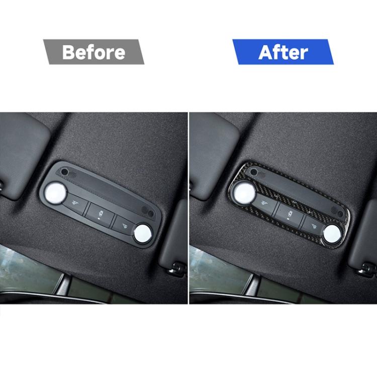 Adesivo decorativo per luce di lettura in fibra di carbonio per auto per Audi TT 8n 8J MK123 TTRS 2008-2014, guida a destra e a sinistra universale, Reading Light