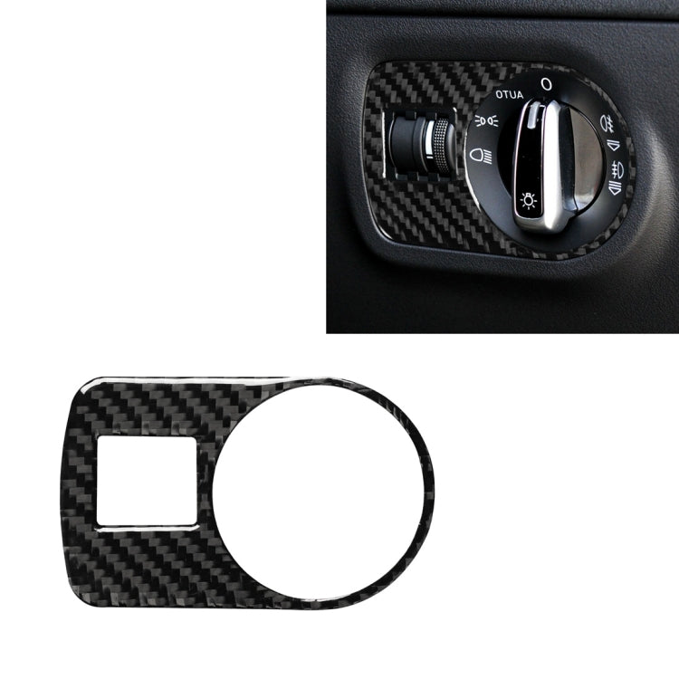 Adesivo decorativo per interruttore fari in fibra di carbonio per auto per Audi TT 8n 8J MK123 TTRS 2008-2014, guida a destra, Headlight Switch, Right Drive