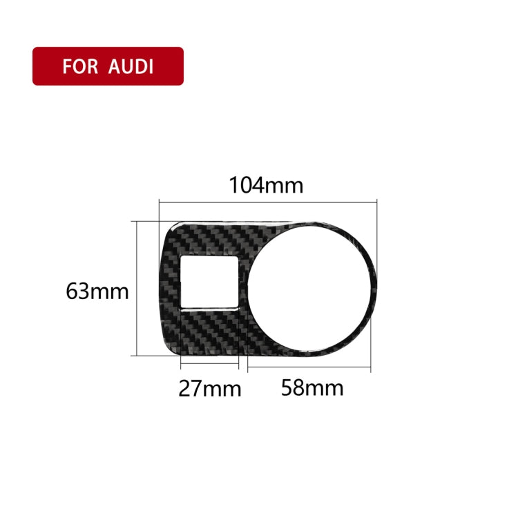 Adesivo decorativo per interruttore fari in fibra di carbonio per auto per Audi TT 8n 8J MK123 TTRS 2008-2014, guida a destra, Headlight Switch, Right Drive