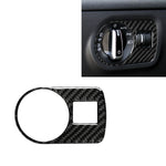 Adesivo decorativo per interruttore fari in fibra di carbonio per auto per Audi TT 8n 8J MK123 TTRS 2008-2014, guida a sinistra, Headlight Switch , Left Drive