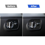 Adesivo decorativo per interruttore fari in fibra di carbonio per auto per Audi TT 8n 8J MK123 TTRS 2008-2014, guida a sinistra, Headlight Switch , Left Drive
