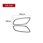 Adesivo decorativo per telaio maniglia porta in fibra di carbonio per auto per Audi TT 8n 8J MK123 TTRS 2008-2014, guida a destra e a sinistra universale, Door Handle Frame