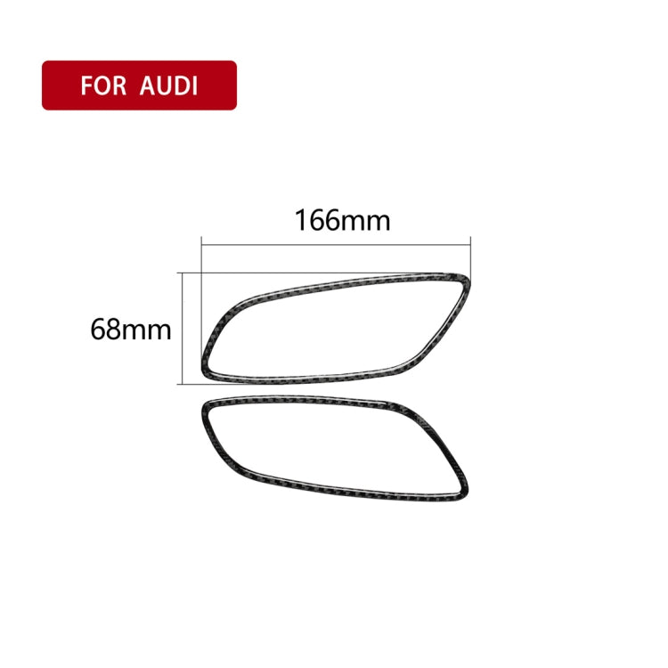 Adesivo decorativo per telaio maniglia porta in fibra di carbonio per auto per Audi TT 8n 8J MK123 TTRS 2008-2014, guida a destra e a sinistra universale, Door Handle Frame