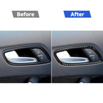 Adesivo decorativo per telaio maniglia porta in fibra di carbonio per auto per Audi TT 8n 8J MK123 TTRS 2008-2014, guida a destra e a sinistra universale, Door Handle Frame