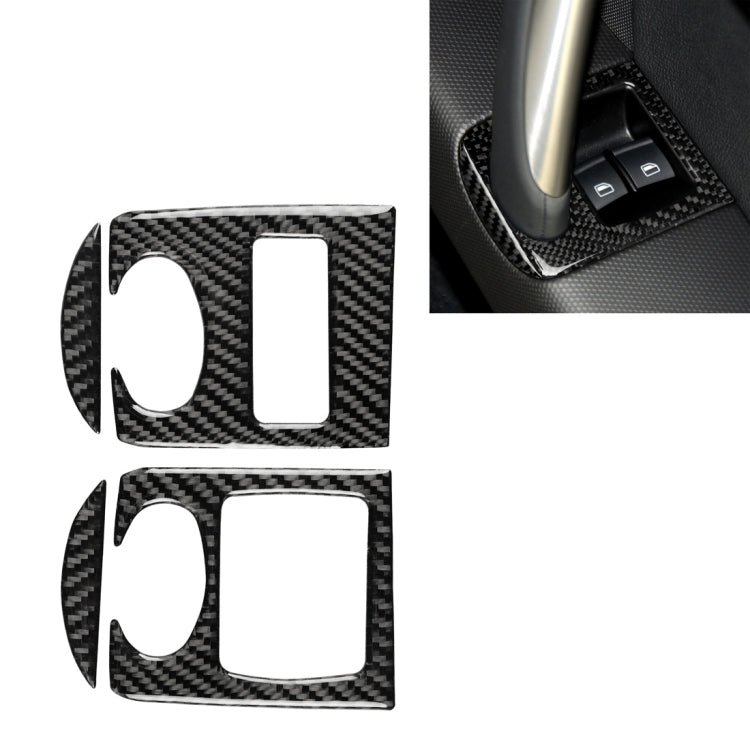 Adesivo decorativo per pannello sollevatore in fibra di carbonio per auto per Audi TT 8n 8J MK123 TTRS 2008-2014, guida a destra, Glass Lifter , Right Drive