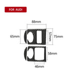 Adesivo decorativo per pannello sollevatore in fibra di carbonio per auto per Audi TT 8n 8J MK123 TTRS 2008-2014, guida a destra, Glass Lifter , Right Drive